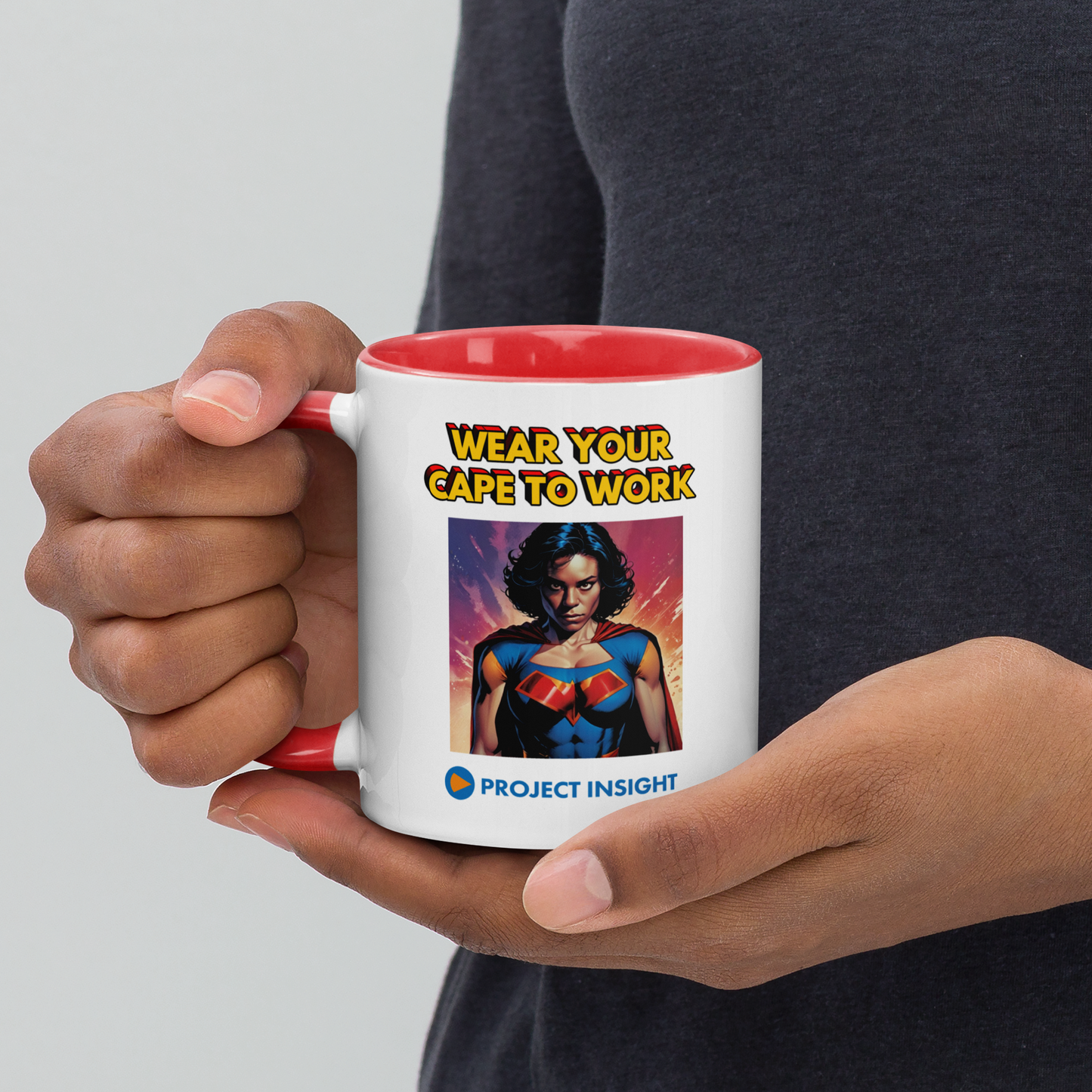 Wear Your Cape To Work – Custom Superhero Mug